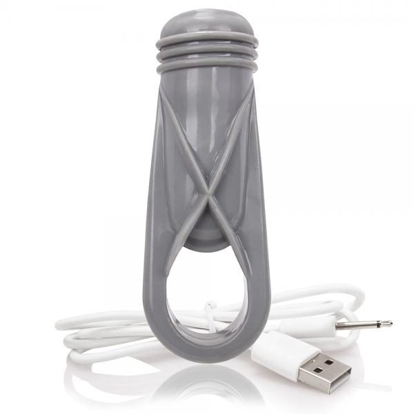Charged Oyeah Plus Ring Gray Vibrating Cock Ring