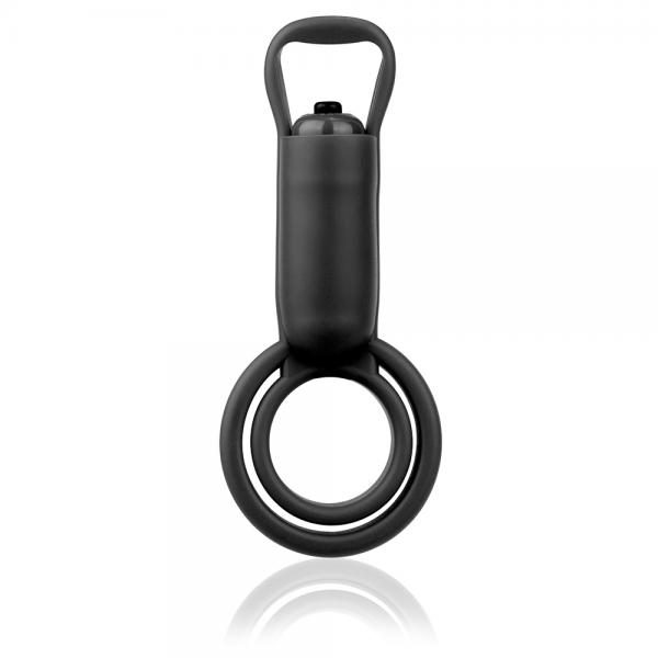 Omego Vibrating Ring Black Dual C-Ring