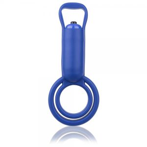 Omego Vibrating Ring Dual C-Ring Blue