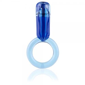 Opium Vibrating Pleasure Ring Blue
