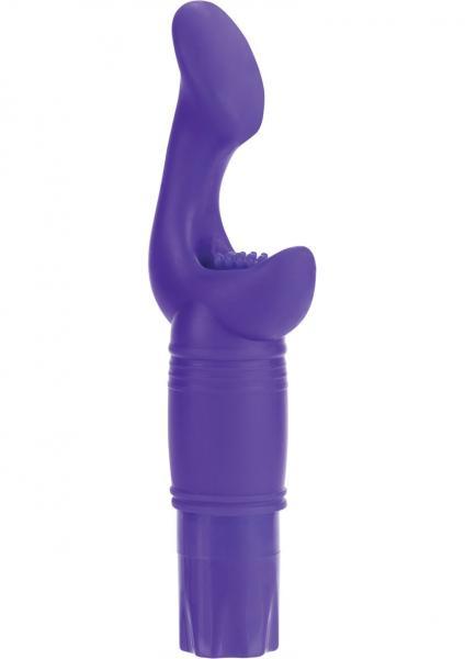 Silicone Personal Pleasurizer Dual Motor Vibe Waterproof - Purple