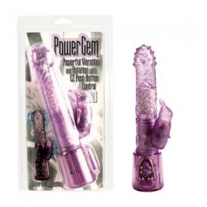 Power Gem Rabbit Vibrator - Purple