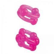 Island Double Stacker Rings -Pink