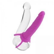 Silicone Love Rider Dual Penetrator Pink