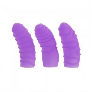 Silicone Teasers Finger Massagers - Purple