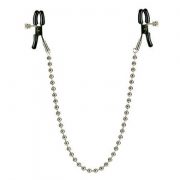 Nipple Clamps - Silver Beaded