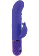 Lia Dual Lover 4 Silicone Vibrator Waterproof 4.5 Inch - Purple