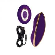 Juliette Wireless Remote Control Silicone Rechargeable Panty Massager - Purple