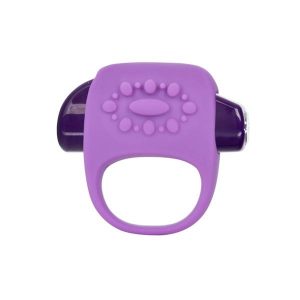 Key Halo Silicone Vibrating Ring Waterproof - Purple
