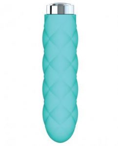 Charms Plush Silicone Vibrator Waterproof - Blue