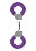 Ouch Beginner's Handcuffs Furry Purple