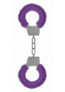 Ouch Beginner's Handcuffs Furry Purple