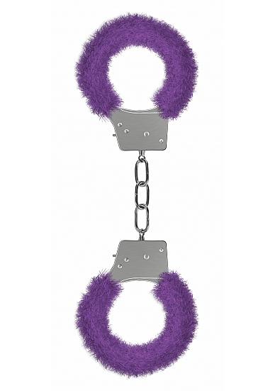 Ouch Beginner's Handcuffs Furry Purple