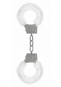 Ouch Beginner's Handcuffs Furry White