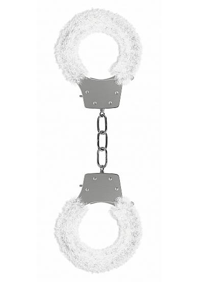 Ouch Pleasure Handcuffs Furry White