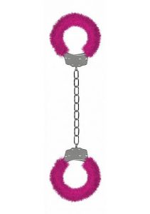 Ouch Beginner's Legcuffs Furry Pink