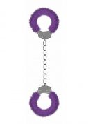 Ouch Beginner's Legcuffs Furry Purple
