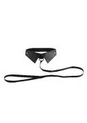 Ouch Classic Collar With Leash Black