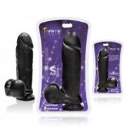 Thick Cock Balls 9 Inches Suction Cup Black