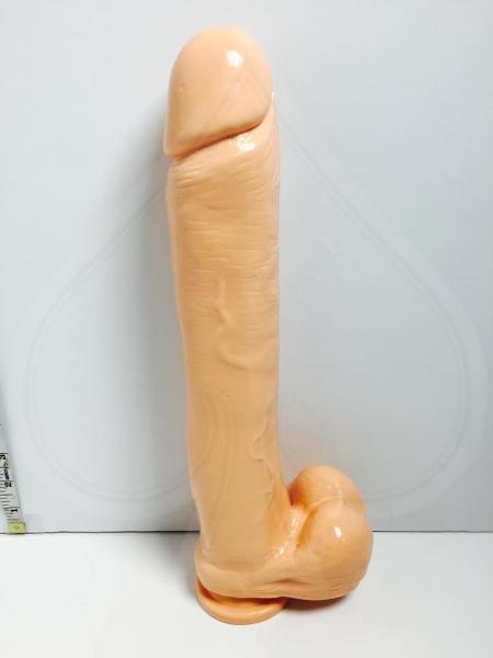 Exxxtreme Dong 14 Inches W/Suction Cup - Beige