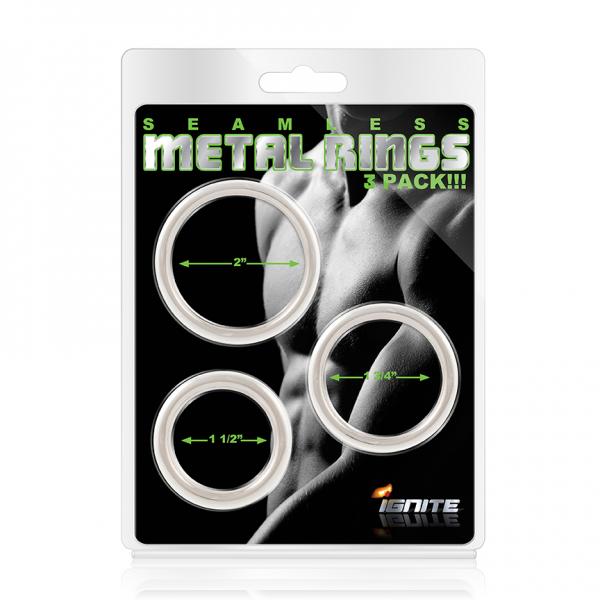 Seamless Metal Rings 3 Pack