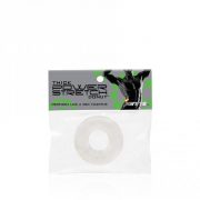 Thick Power Stretch Donut Clear Ring