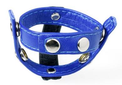 Black and Blue T Style C Ring