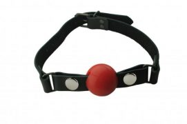 Removable Silicone Ball Gag 1.5 Inch - Red