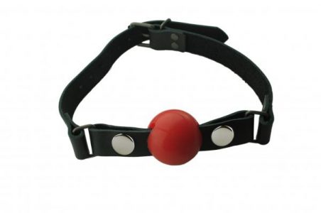 Removable Silicone Ball Gag 1.5 Inch - Red