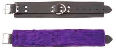 Purple Fur Line Ankle Restraints