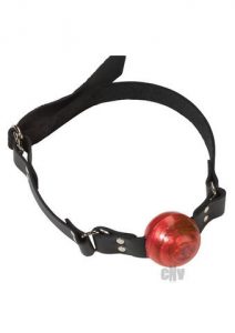 Small Ball Gag With D Ring 1.5 Inch Red