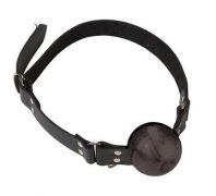 Large Ball Gag With D Ring 2 Inch - Black
