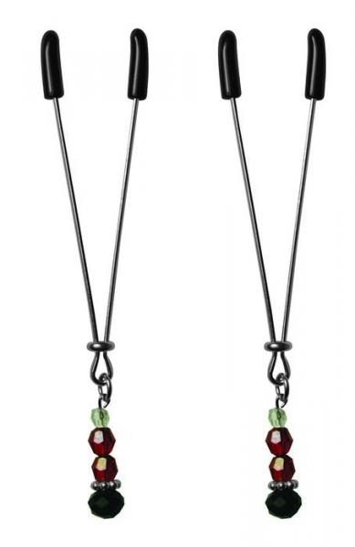 Nipple Clips Ruby Black Adjustable Clamps