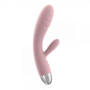 Barbara Ribbed Rabbit Pale Pink Vibrator