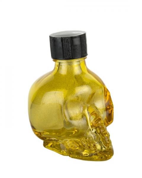 Liquid Latex Sparkle Body Glitter Gold Skull 1oz