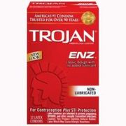 Trojan Enz Non-Lubricated Condoms - 12 Pack