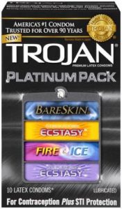 Trojan Platinum Pack Assorted Condoms - 10 pack