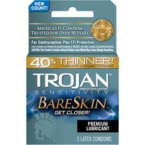 Trojan Bareskin Condoms 3 Package