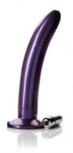 Leisure Silicone Vibrator Harness Compatible 7" - Midnight Purple