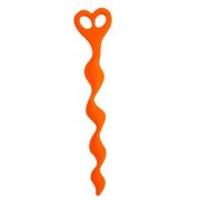 Climax Anal Beads Silicone Swirl Orange