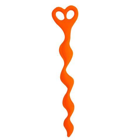 Climax Anal Beads Silicone Swirl Orange