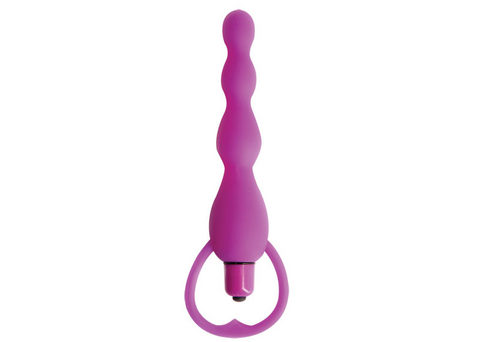 Climax Silicone Vibrating Bum Beads Purple