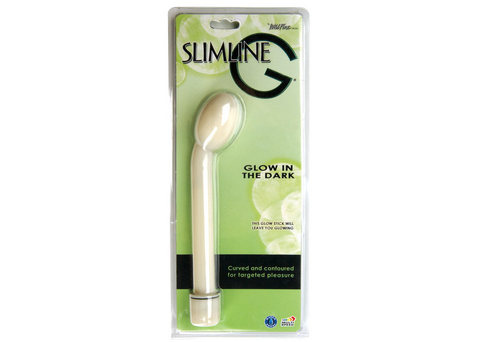 Slimline G Vibrator Waterproof 8.25 Inch - Glow In The Dark