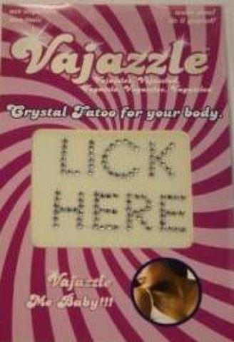 Vajazzle Lick Here