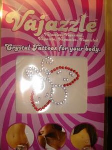 Vajazzle Butterfly Scroll Crystal Tattoo