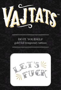 Gold Foil Tattoo Let's F*ck