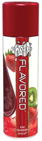 Wet Flavored Gel Lubricant Kiwi Strawberry 3.6 oz