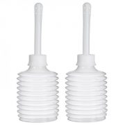 Cloud 9 Fresh + Portable Anal Enema Douche 3.3oz EZ Squeeze Bulb 2 Pack