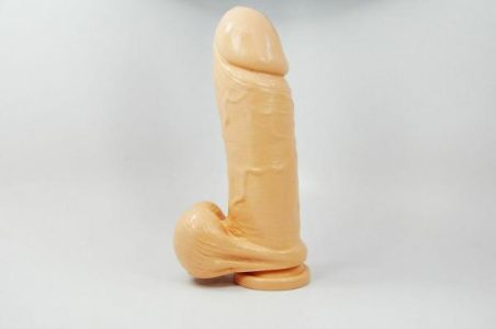 Thick Dong with Balls & Suction Flesh 9 inches