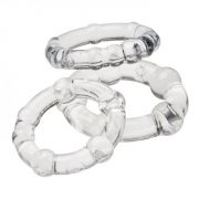 Cloud 9 Cockring Combo Beaded Clear